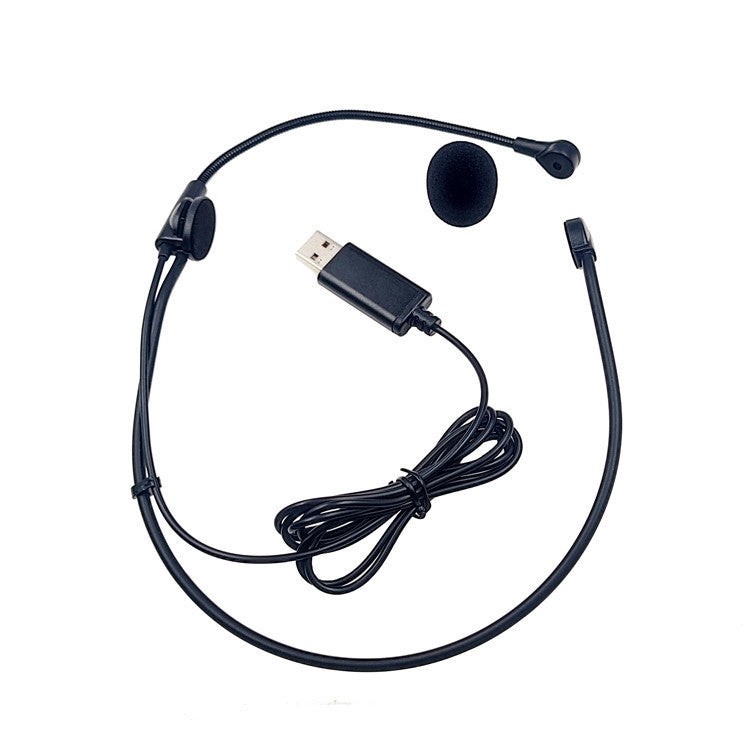 Online Class Talk Game Voice USB Headset Microphone — USB-A Straight Plug