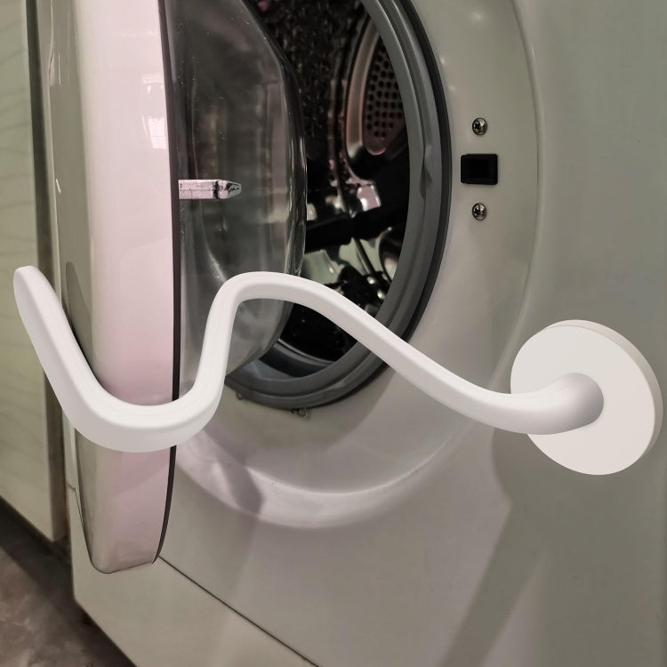 Universal Flexible Magnetic Washing Machine Door Stopper Front Load Washer Door Prop — 43mm Black