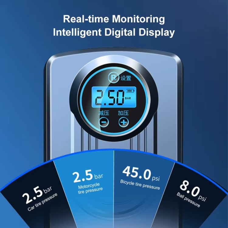 Car Portable Mini Digital Display High Power Multifunctional Inflatable Pump