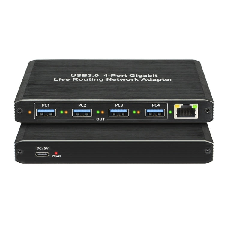USB3.0 4-Ports Gigabit Network Adapter Plug and Play Router