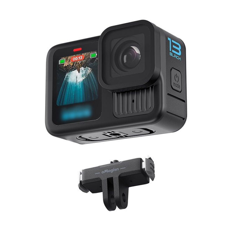 For GoPro HERO13 Black aMagisn Magnetic Quick-release Base Plastic Adapter Accessories