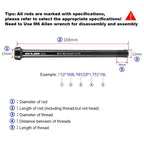 MTB Road Bicycle Frame Aluminium Bucket Axle Bar
