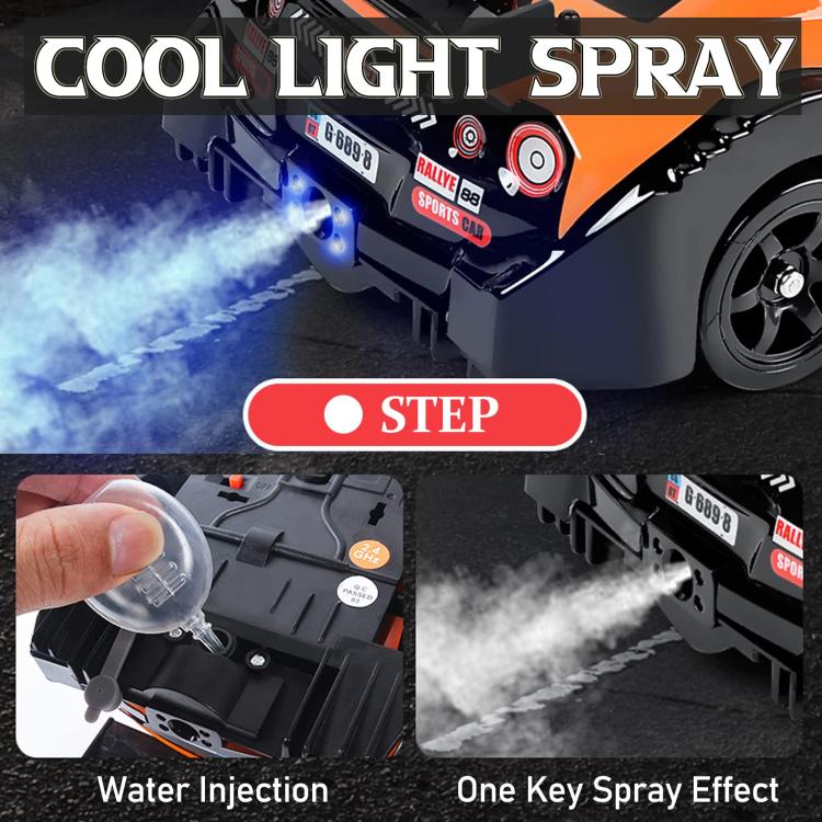 1:16 4WD Drift Spray Light Electric Remote Control Racing Car Toy
