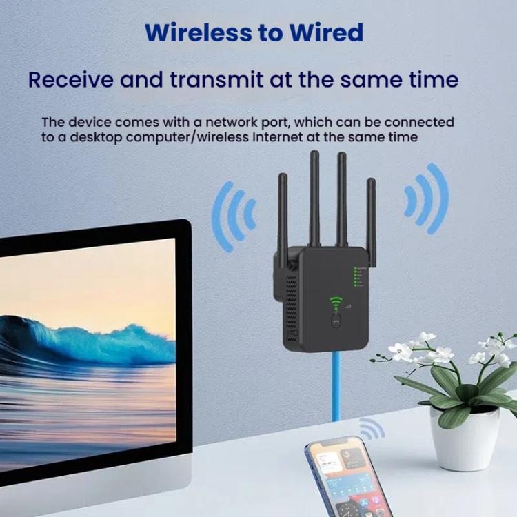 Urant U10 300Mbps 2.4G Wireless Repeater WiFi Signal Amplifier With 4 Antennas