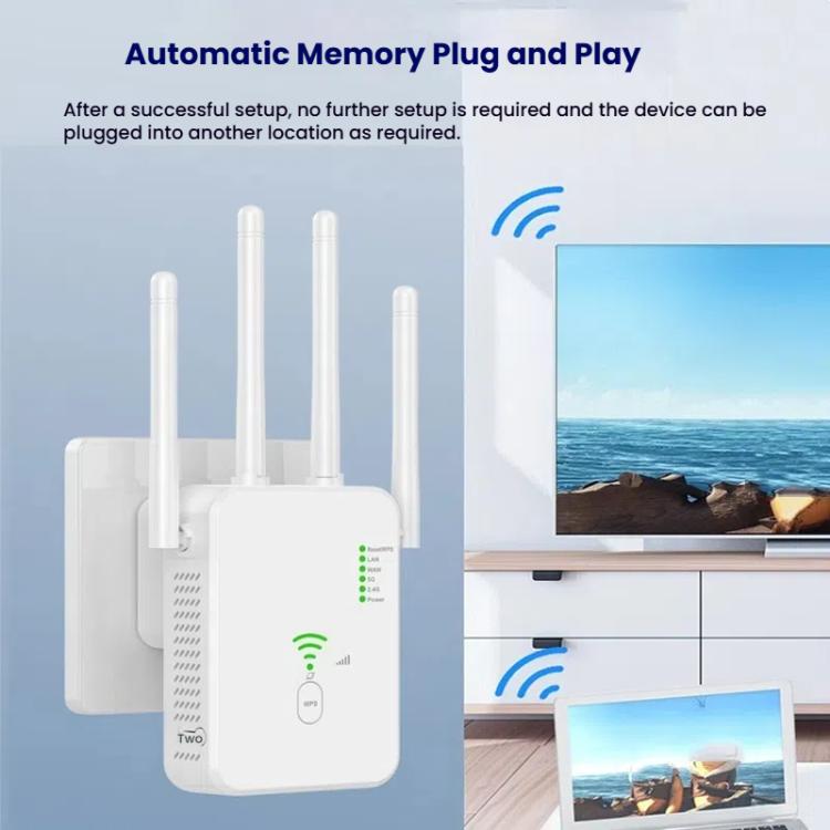 Urant U10 300Mbps 2.4G Wireless Repeater WiFi Signal Amplifier With 4 Antennas