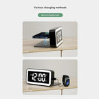 S281A LED Atmosphere Light Calendar / Temperature Display Clock With Wireless Charging Function — view 8