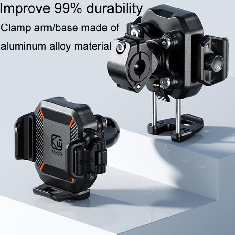 Kewig M33-C3 Outdoor Motorcycle Bike Riding Anti-Theft Shock Absorbing Cell Phone Holder