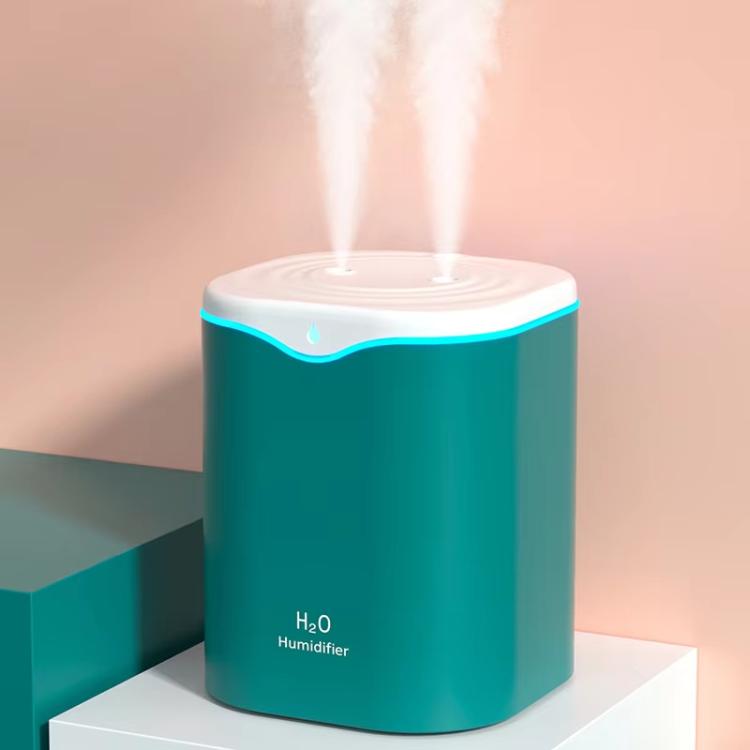 SD03 2L Large Capacity Dual Spray Port Humidifier Desktop Air Aroma Mist With Night Light — Pink