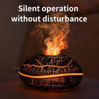 SD13 200ml Flame Crackle Aromatherapy Diffuser Seven Colors Night Light Humidifier — view 4
