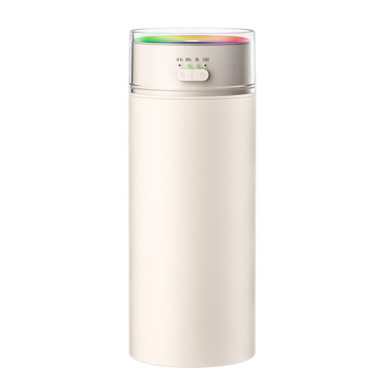 Dazzling Cup Humidifier Large Mist Volume Timing Ambient Light Car Household Large Capacity Humidifier — Charging White