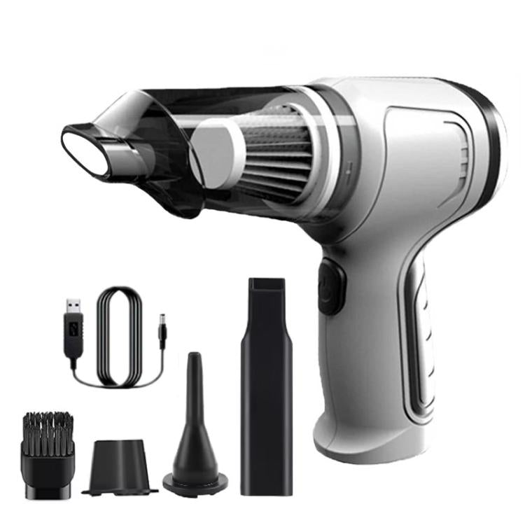 Car Small Wireless Handheld Vacuum Cleaner — Standard Green