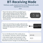 Bluetooth 5.4 Audio Common Ground Isolator Receiver Anti-interference Noise Reducer — view 11