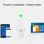 Urant U9 300Mbps 2.4G Wireless Repeater WiFi Signal Amplifier Support WPS Quick Setting