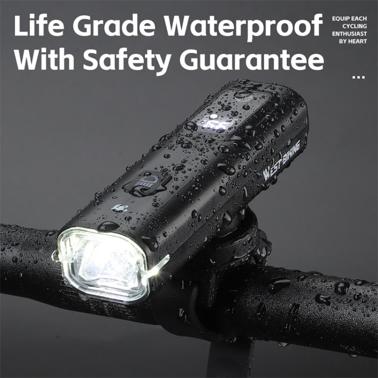 WEST BIKING Bicycle Waterproof TYPE-C Rechargeable High-Brightness Headlight — view 5