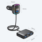 Powerful Output Colorful Ambient Lights Car Quick Charger — GE01