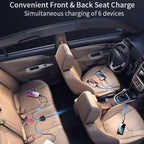 Powerful Output Colorful Ambient Lights Car Quick Charger — view 10