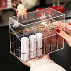 18-grid Flip Cover Transparent Lipstick Storage Box Lip Gloss Nail Polish Organizer — view 6