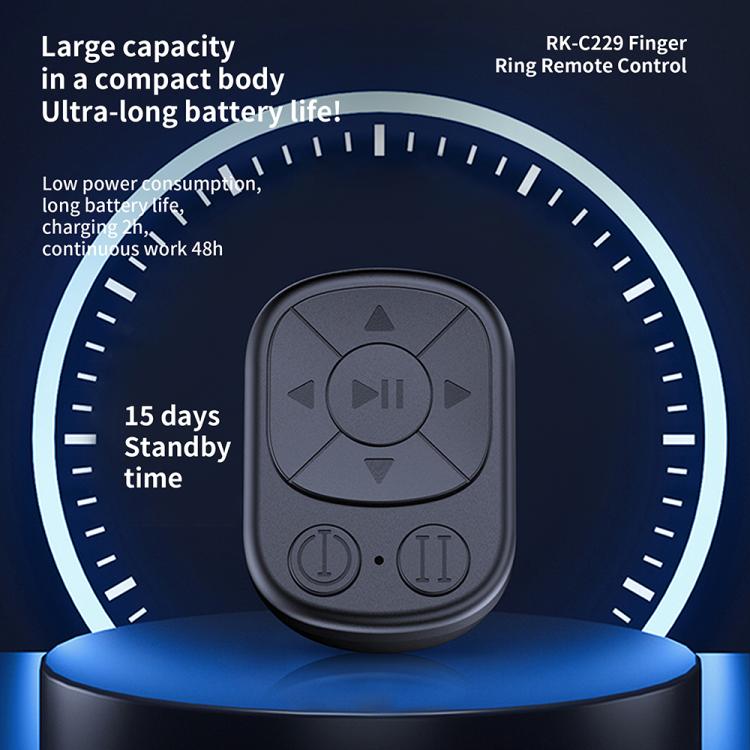 RK-C229 Multifunctional Lazy Mobile Phone Wireless Ring Bluetooth Remote Control