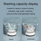 Mini Portable Underwear Socks Turbine Washing Machine — view 12
