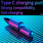 Car Mini Portable Powerful Suction LED Flashing Warning Light Outdoor Lighting Vacuum Cleaner — view 14