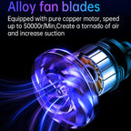 Car Mini Portable Powerful Suction LED Flashing Warning Light Outdoor Lighting Vacuum Cleaner — view 6