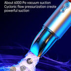 Car Mini Portable Powerful Suction LED Flashing Warning Light Outdoor Lighting Vacuum Cleaner — view 7