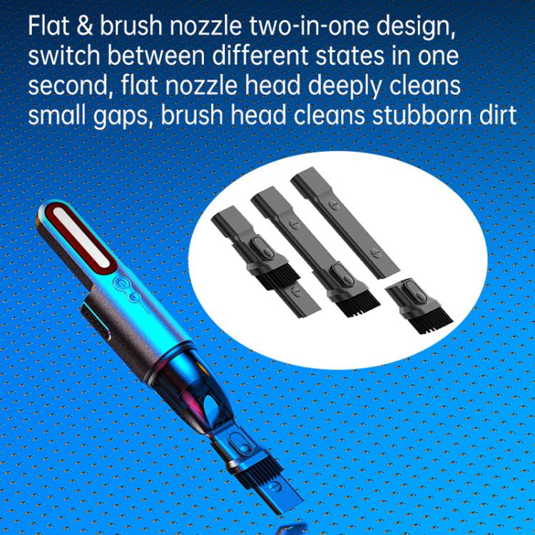 Car Mini Portable Powerful Suction LED Flashing Warning Light Outdoor Lighting Vacuum Cleaner — view 9
