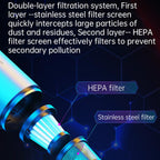 Car Mini Portable Powerful Suction LED Flashing Warning Light Outdoor Lighting Vacuum Cleaner — view 10