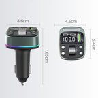 Car Voltage Display Fast Charger Subwoofer MP3 Bluetooth Player — GZ08