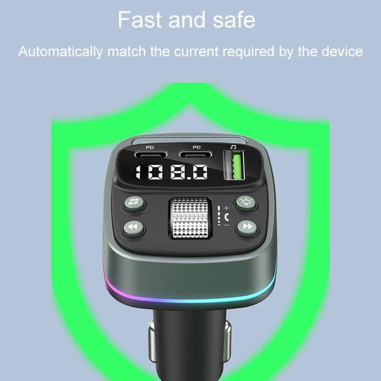 Car Voltage Display Fast Charger Subwoofer MP3 Bluetooth Player — view 5
