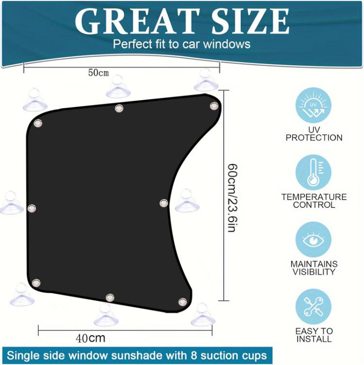 Car Sun Protection Heat Insulation Sunshade Front Side Curtains