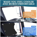 Car Sun Protection Heat Insulation Sunshade Front Side Curtains