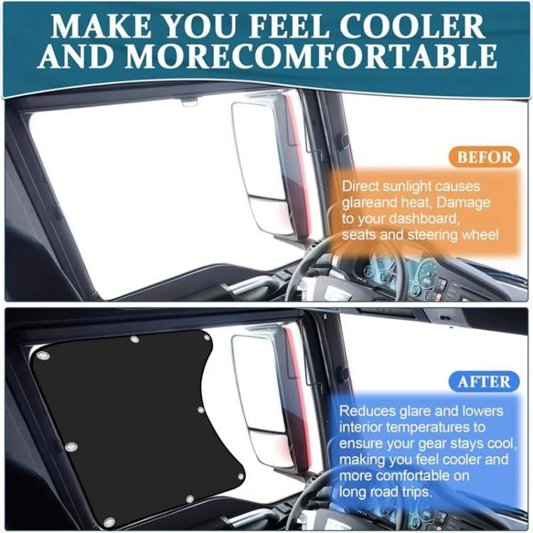 Car Sun Protection Heat Insulation Sunshade Front Side Curtains