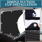 Car Sun Protection Heat Insulation Sunshade Front Side Curtains