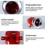 Wind Screw Motor Siren Alarms High Power Industrial Buzzer Horn Alarms
