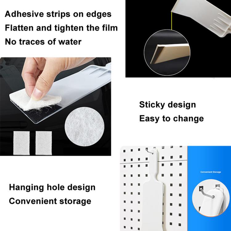 Car Film Tools Long Plastic Film Scraper Front Rear Extended Scraper