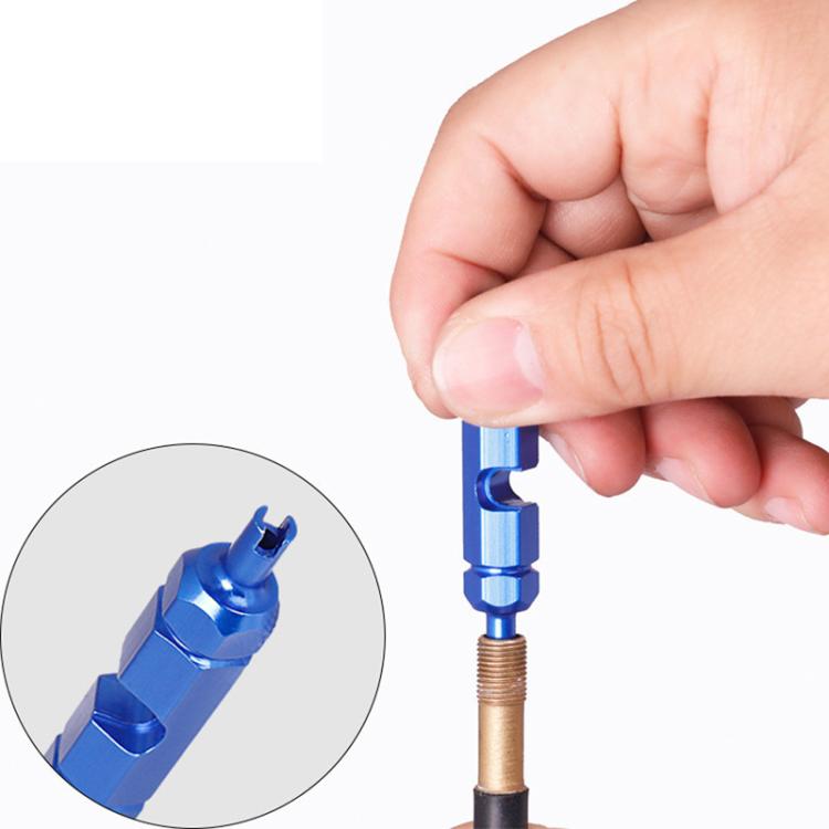 Aluminum Alloy American/French Bicycle Valve Core Removal Tool — view 4