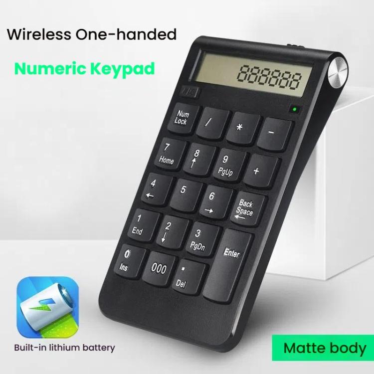 2.4G Dual-Mode Display Digital Keypad Cashier Office Computer Rechargeable Wireless Keyboard