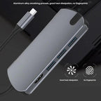 8-In-1 USB-C/Type-C Gigabit Ethernet Port Docking Station Hub — view 8