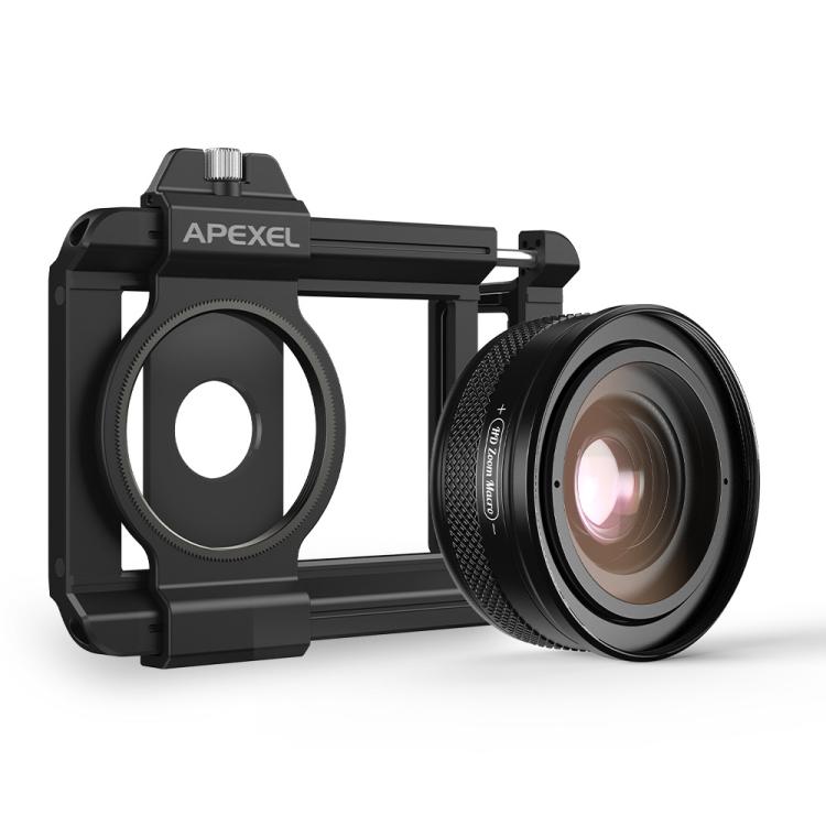 APEXEL APL-ZM100 10X-20X Fixed Focus Macro Cell Phone Lens For HD Close-up Photography