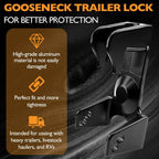 Coupler Gooseneck Hitch Trailer Lock For Heavy Trailer Transporter RV