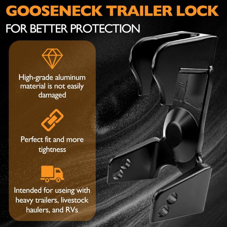 Coupler Gooseneck Hitch Trailer Lock For Heavy Trailer Transporter RV