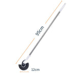 Fish Tank Brush Long Handle Cleaning Algae Removal Tool Inner Wall Cleaning Fish Tank Brush — 95cm