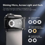 150X Portable Microscope Cell Phone Lens With LED/ UV Lights Built-in CPL Filter
