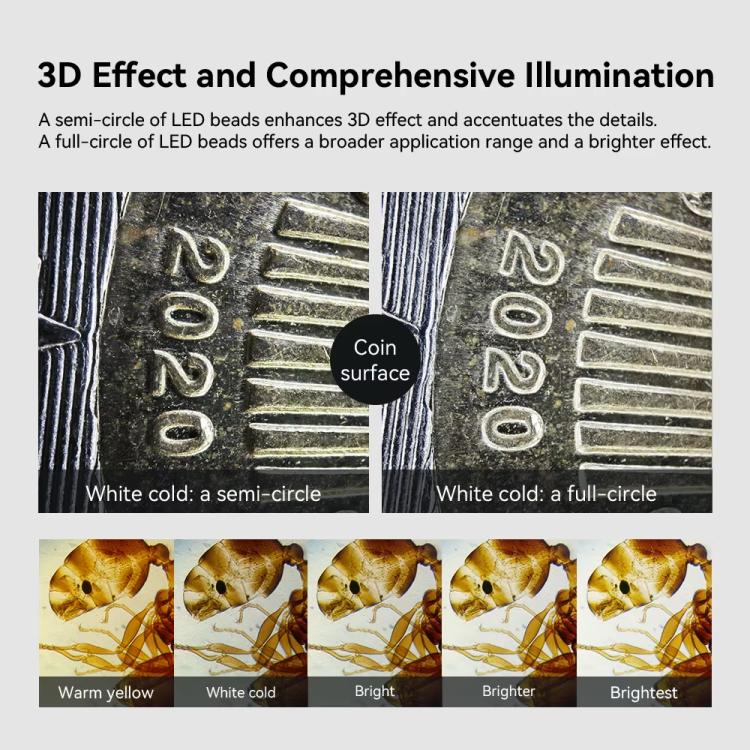 150X Portable Microscope Cell Phone Lens With LED/ UV Lights Built-in CPL Filter