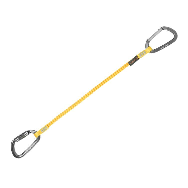 XINDA XD-A9561 Outdoor Mountain Climbing Equipment Anti-Loss Telescopic Buckle Elastic Rope — 2 Automatic Locks
