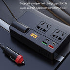 12V24V To 220V Car Multi-Function Inverter Socket Fast Charger