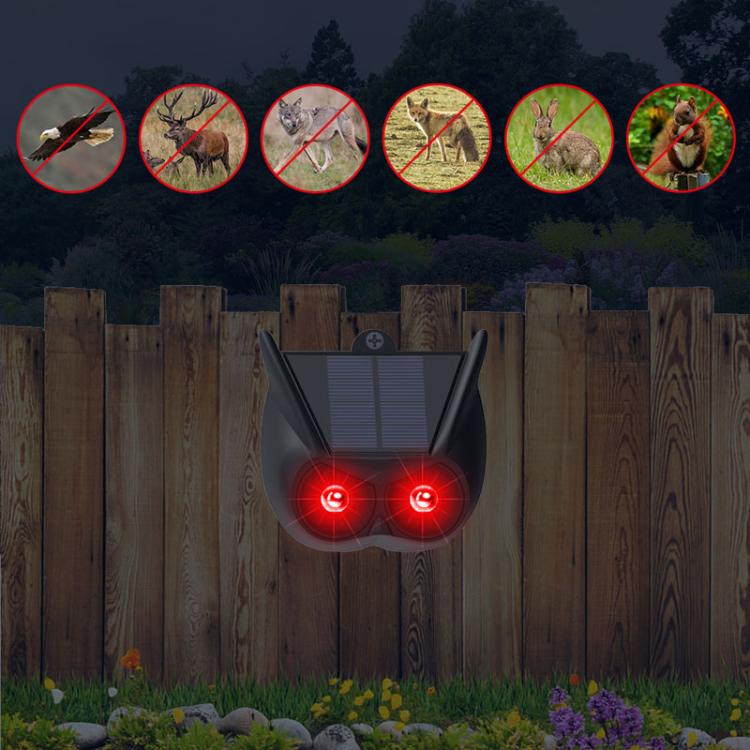 Solar Flash Repeller Outdoor Animal Repellent Warning Light — N911V