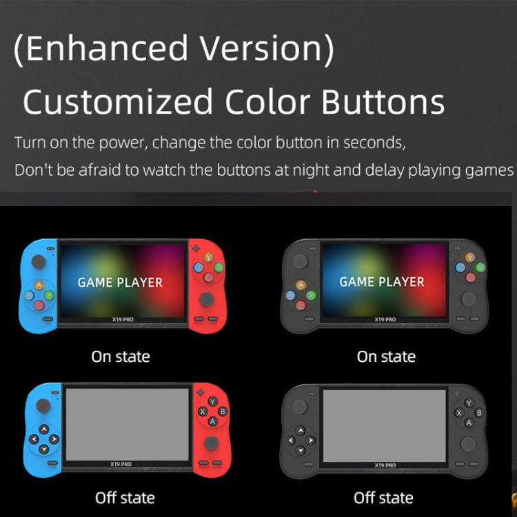 X19 Pro 5.1-inch Screen Handheld Game Console Supports AV TV Output With 8G Memory Card