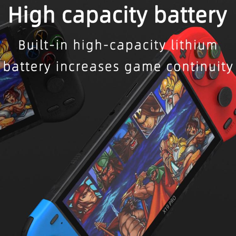 X19 Pro 5.1-inch Screen Handheld Game Console Supports AV TV Output With 8G Memory Card